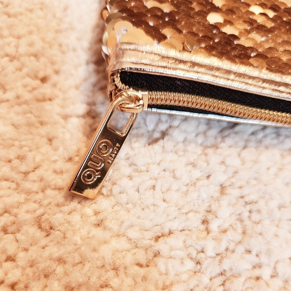 FREE with purchase-Gold Sequin Makeup Bag - Picture 4 of 6